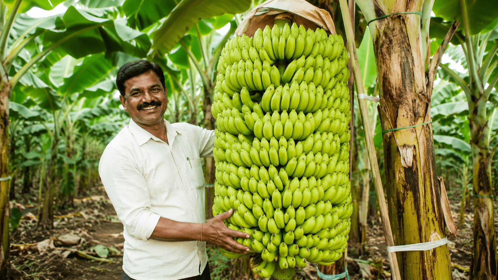 Farmer’s Determination Sets a New Record in Successful Banana Cultivation