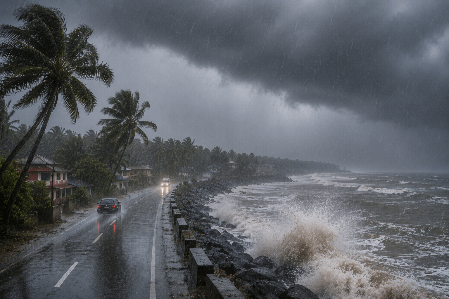 Heavy Rainfall Forecast for Coastal and Interior Districts