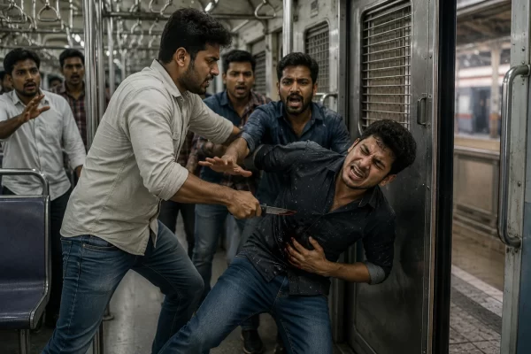22-Year-Old Stabbed to Death Over Train Door Dispute.  
Horror on Mumbai Local: Passenger Killed in First-Class Coach, Accused Arrested After Massive Manhunt. 
