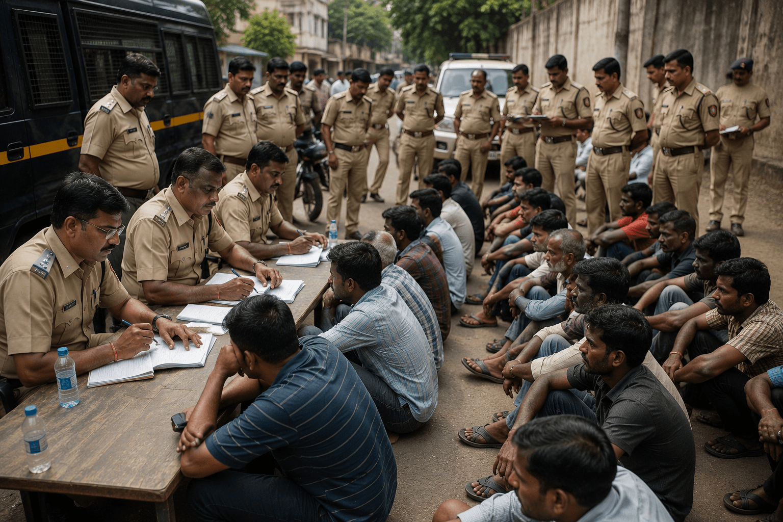 Police Launch Intensive Drive Against Gangsters in Shirur
