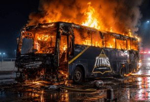 Team Bus Catches Fire After IPL 2026 Final, Players Safely Evacuated