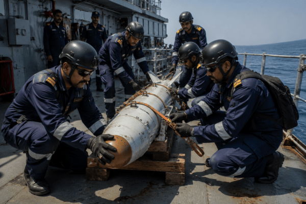 Unexploded Missile Safely Removed from Crude Oil Tanker off Oman Coast!
