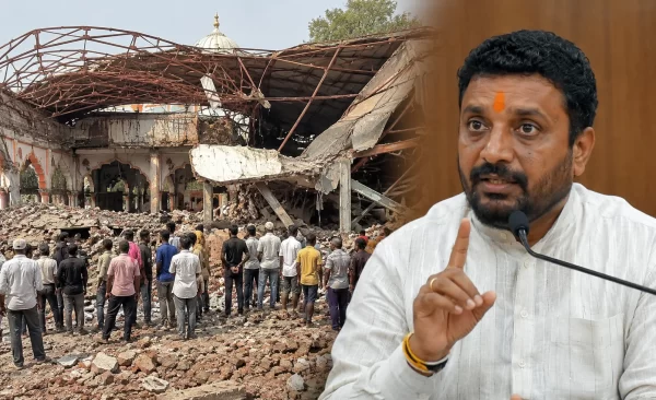 Trustees Blame Rajasthani Contractor After Mandap Collapse Claims 5 Lives; Amol Mitkari Demands High-Level Probe.
