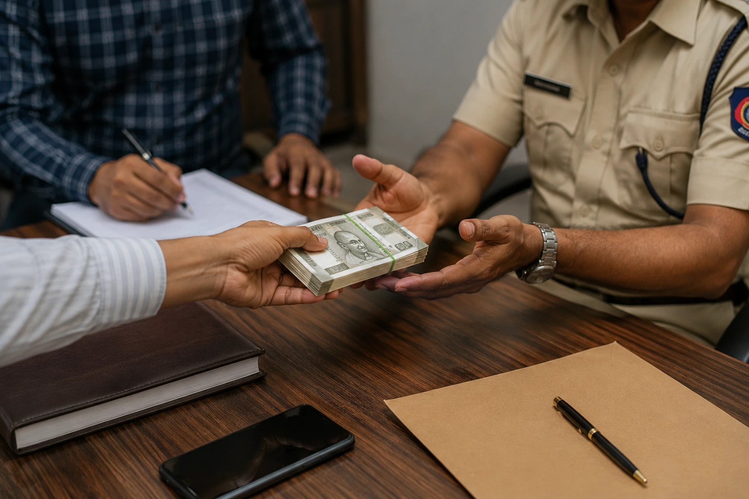 Peth Police Official Caught Red-Handed Accepting