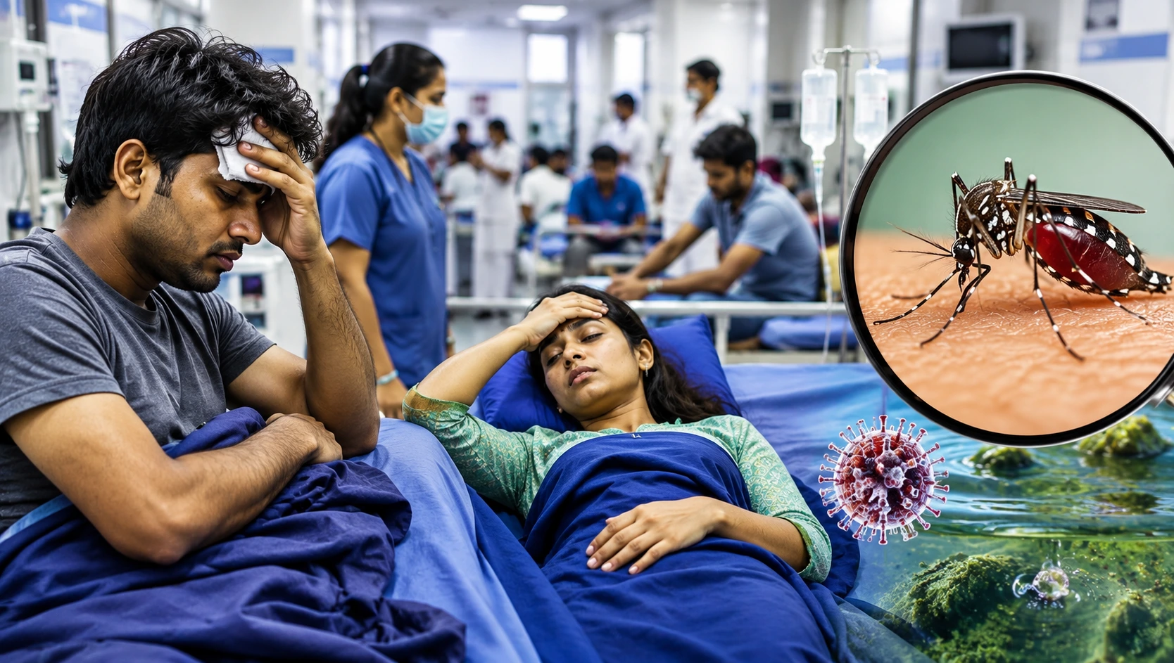Surge in Viral Fever, Dengue, and Gastro Cases