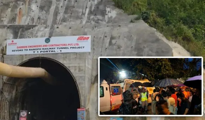 Massive Methane Gas Explosion and Landslide in Sikkim Under-Construction Tunnel Leaves Multiple Workers Dead and Trapped