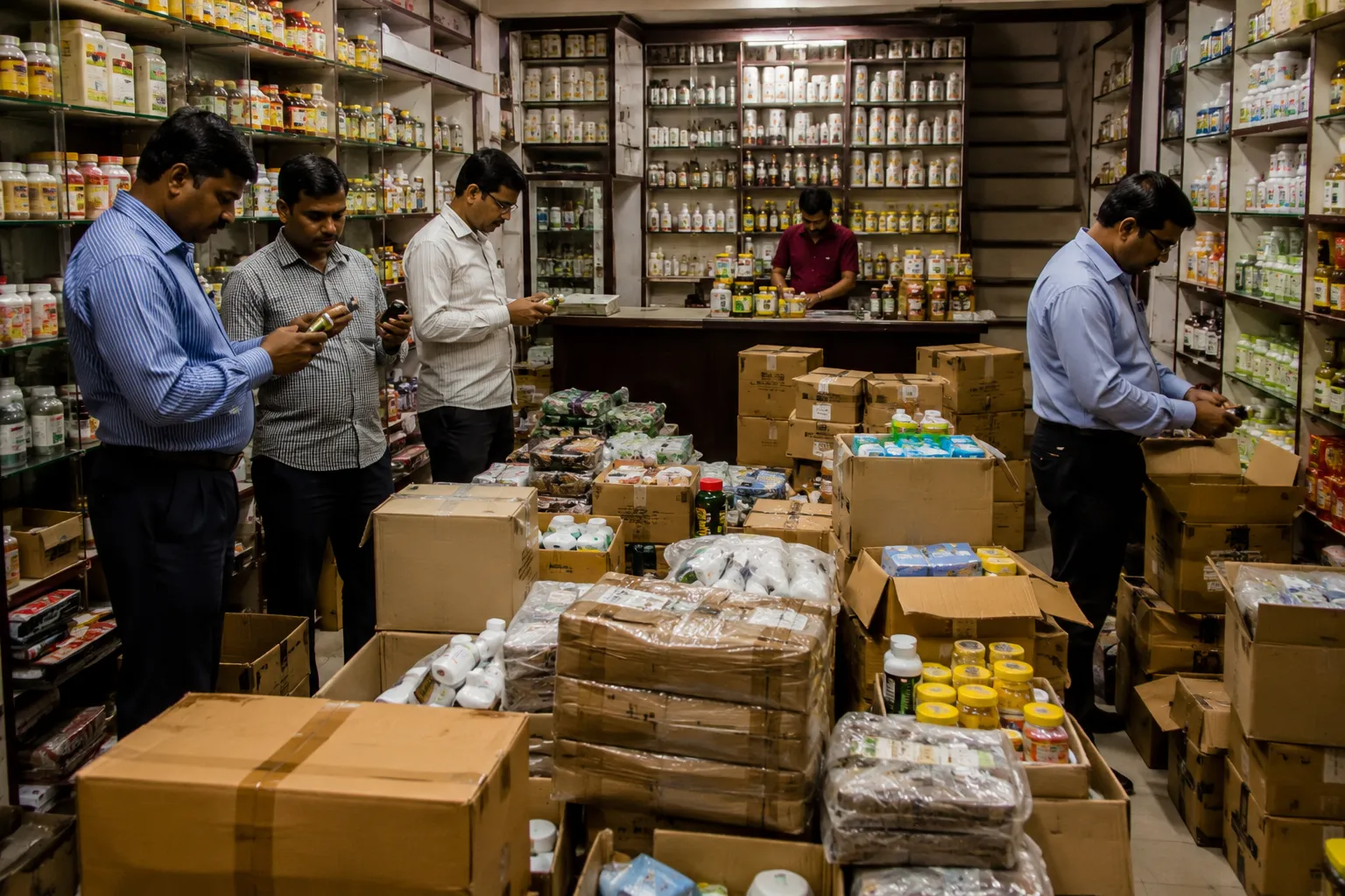 50 Lakh Worth of Illegal Ayurvedic Stock Seized