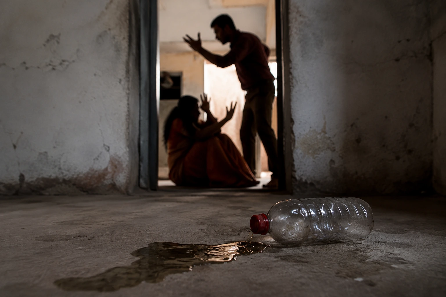 Woman burnt alive by husband after family dispute