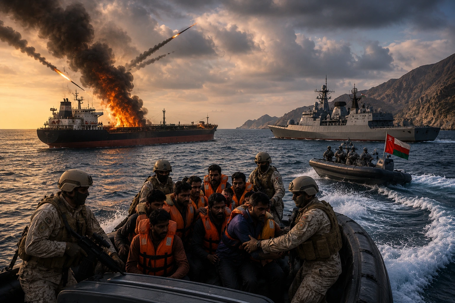 10 Indians Rescued, Search Continues for One.