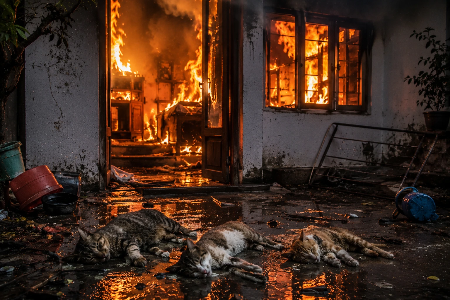 Pune Man Sets House on Fire