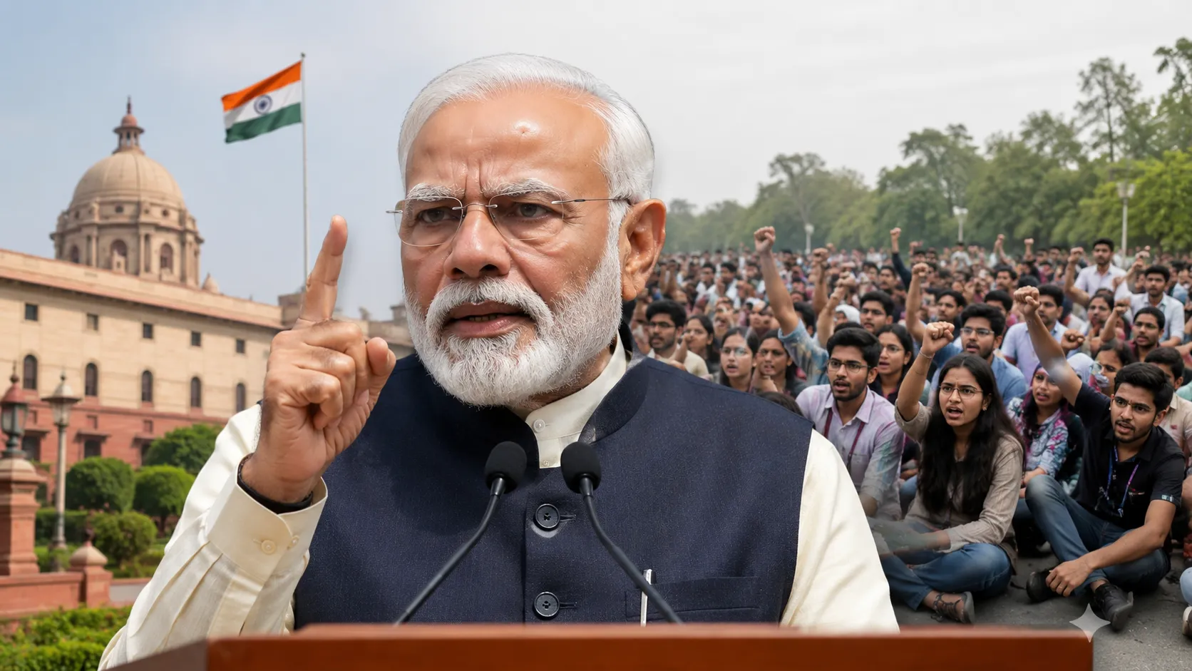 PM Narendra Modi Breaks Silence on CJP Protest