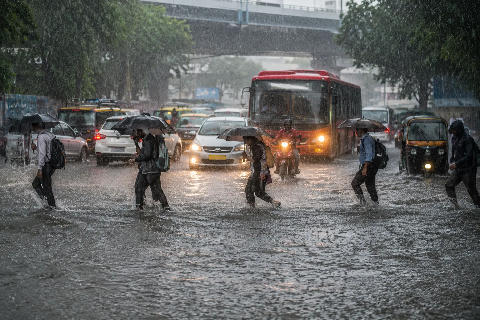 Mumbai Drenched: Santacruz Workshop Records 238 mm Rainfall; Heavy Showers Lash Several Areas