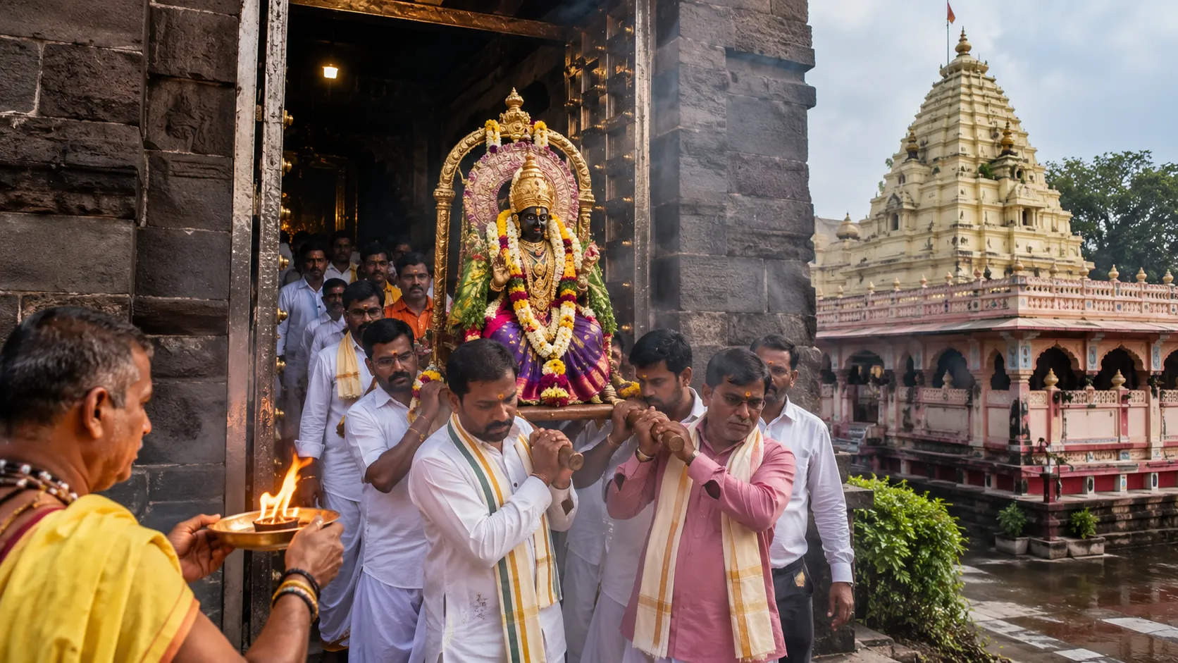 Kolhapur: Ambabai Temple Idols Shifted!