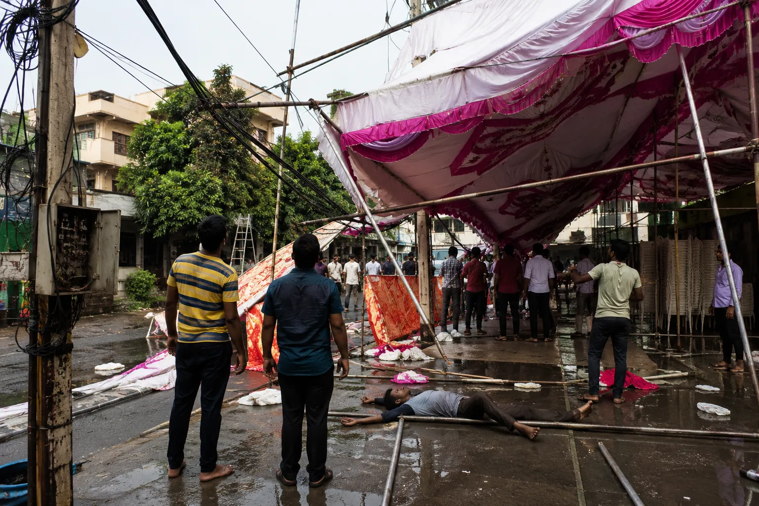 Pune Tragedy: 16-Year-Old Boy Electrocuted While Dismantling Pavilion