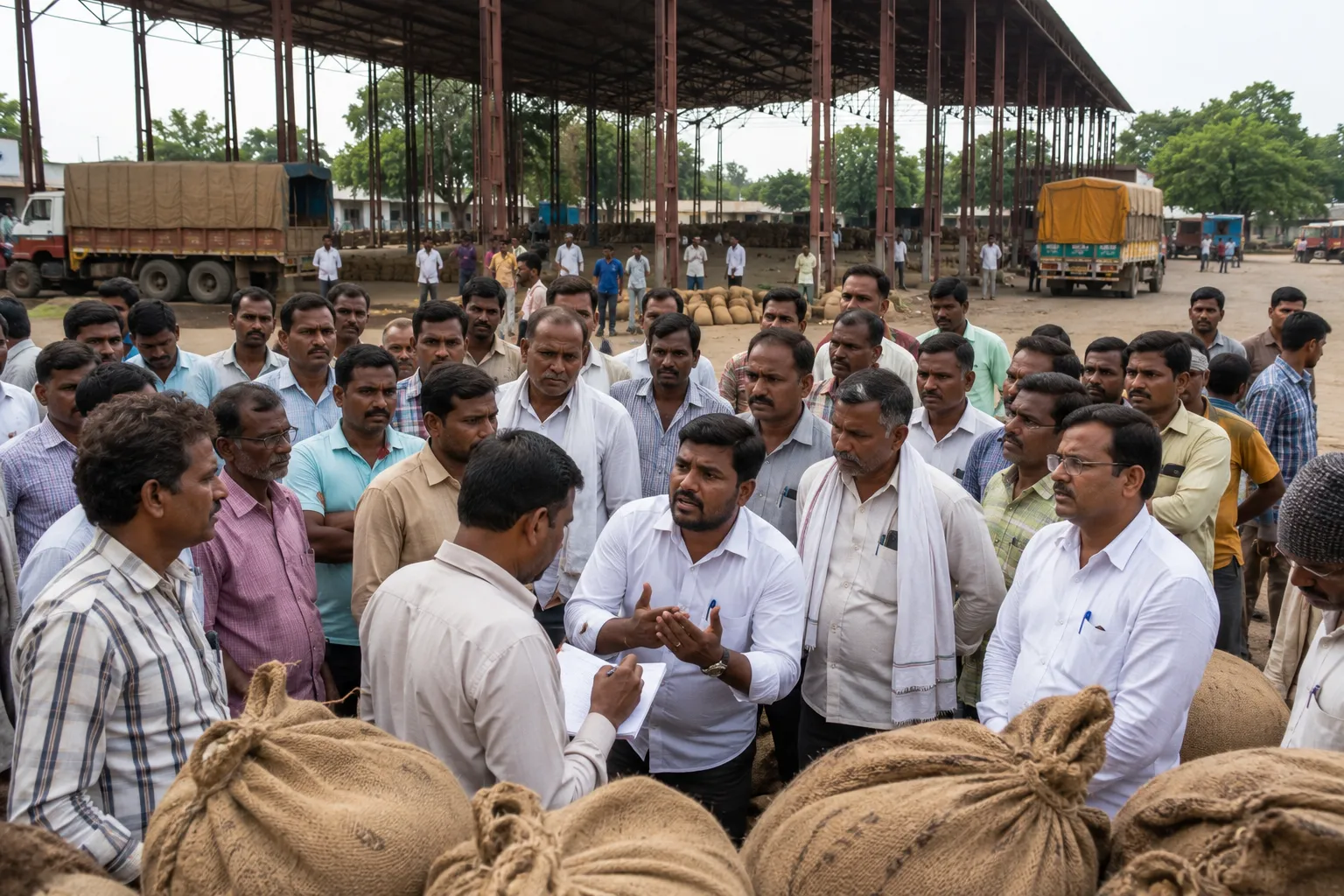Major Fraud in Arni: Traders Defraud Farmers of Over ₹1 Crore in APMC Market Scam; Case Registered
