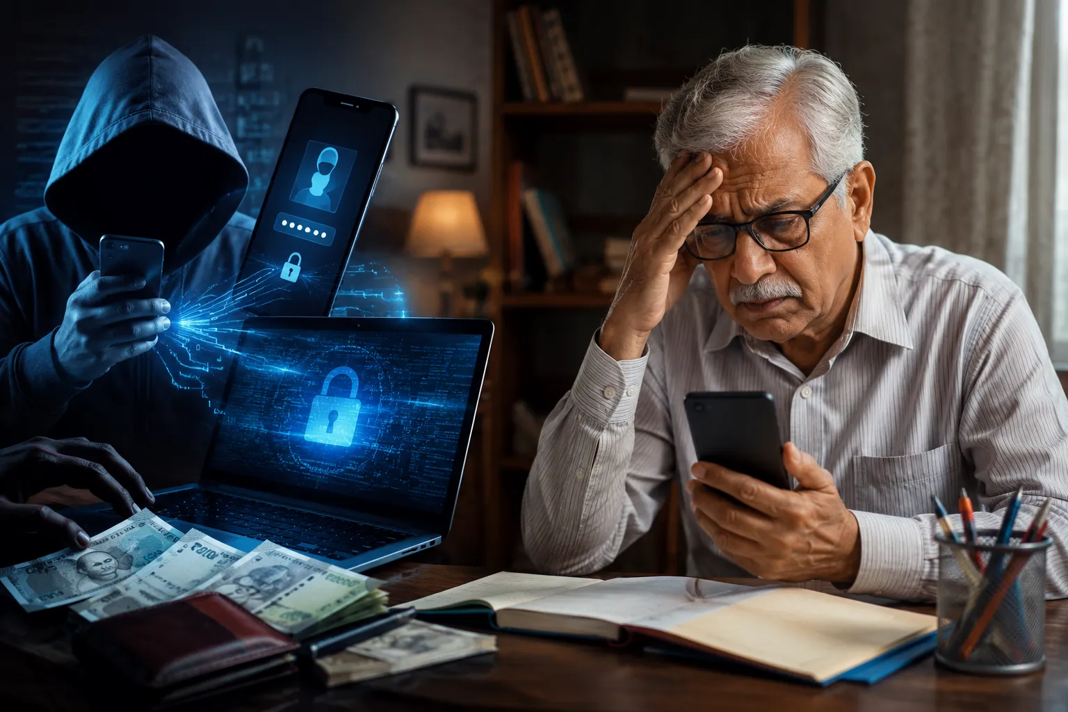 Cyber Scam in Dharashiv: Retired Teacher Loses Rs 5 Lakh After Mobile Hacking!