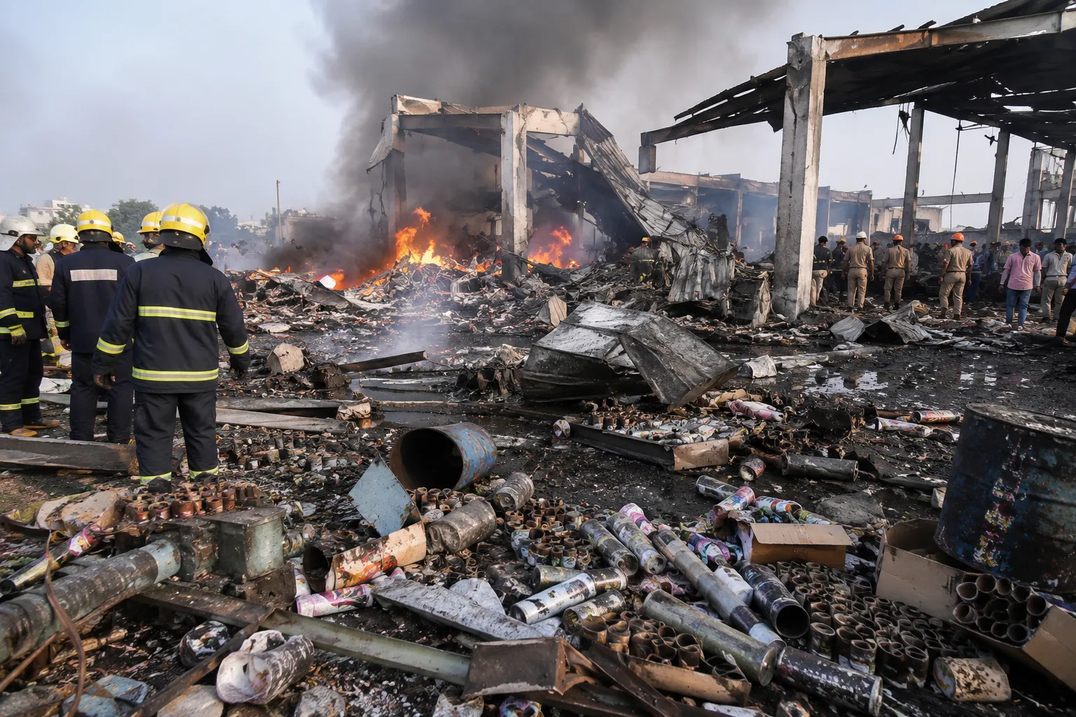 Gujarat Tragedy: Massive Fire and Explosions at Ahmedabad Firecracker Factory