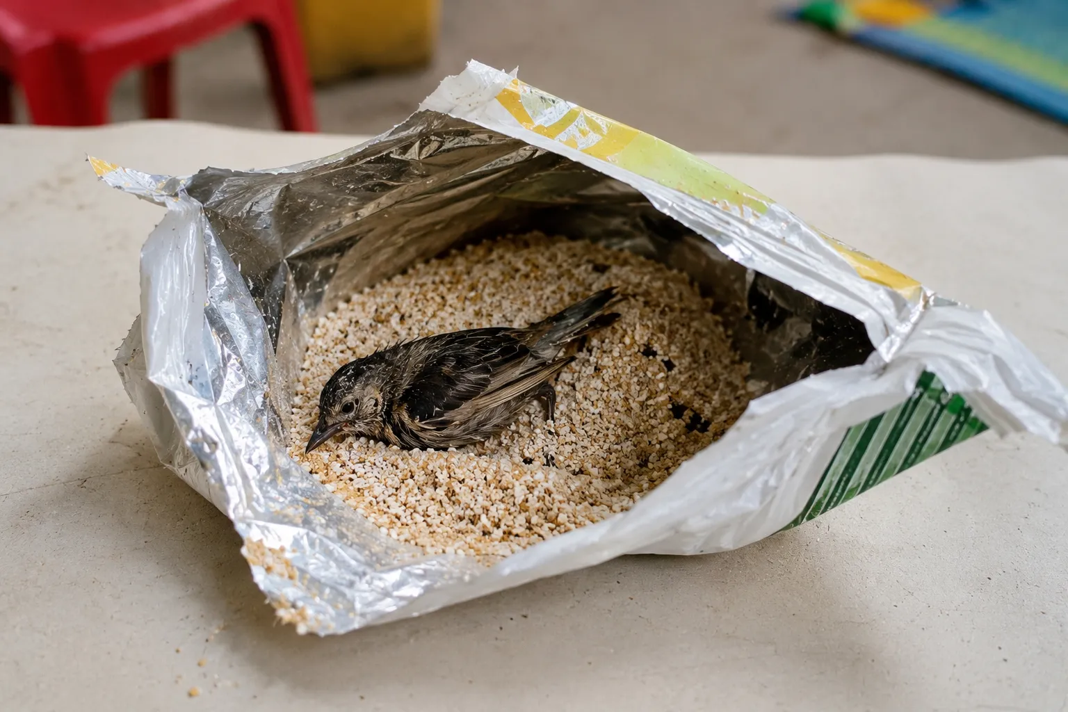 Shocking Discovery in Nashik: Dead Bird Found in Sealed Anganwadi Nutrition Food Packet; Parents Demand Investigation"