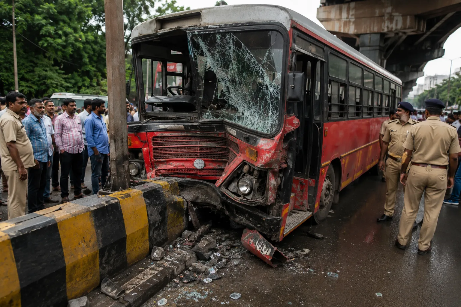 Mumbai: BEST Bus Crashes into Divider in Mankhurd, 65-Year-Old Pedestrian Killed