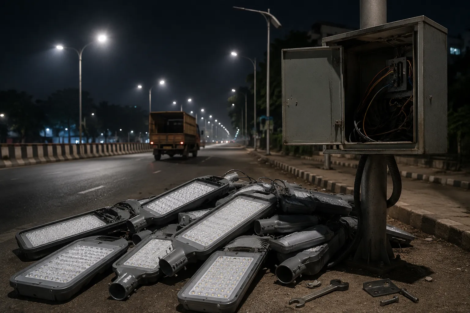 Pune:100 LED Lamps Worth Over 15 Lakhs Stolen, Mystery Deepens as Police Report Shows Lower Valuation!