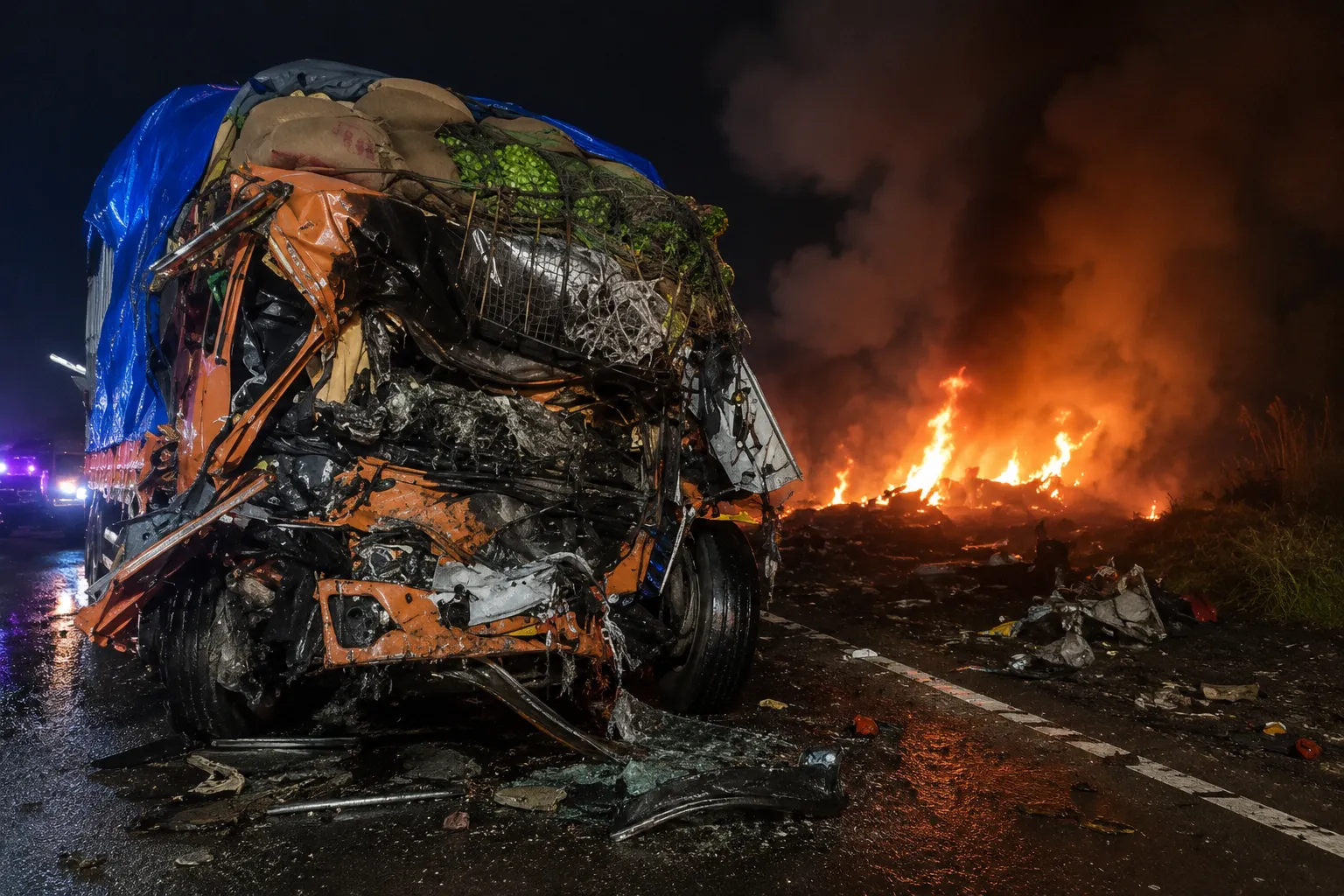 Car Catches Fire After Collision with Tempo Near Wardha, Five Lives Lost!