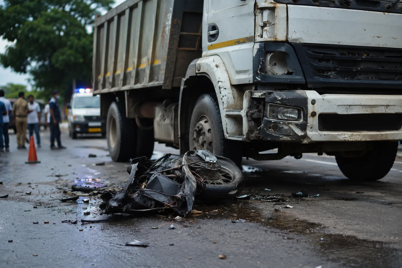 Tragic Dumper Accident in Sangli