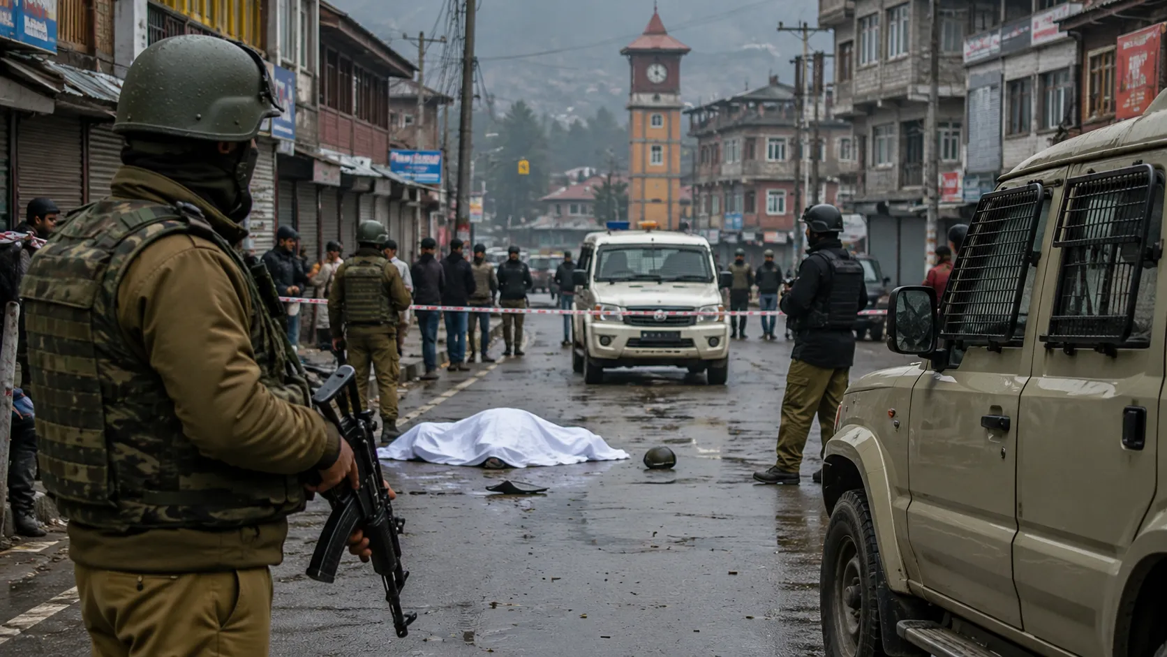 Jammu and Kashmir Terror Attack: Police Personnel Martyred in Lal Chowk Area of Anantnag, TRF Claims Responsibility"