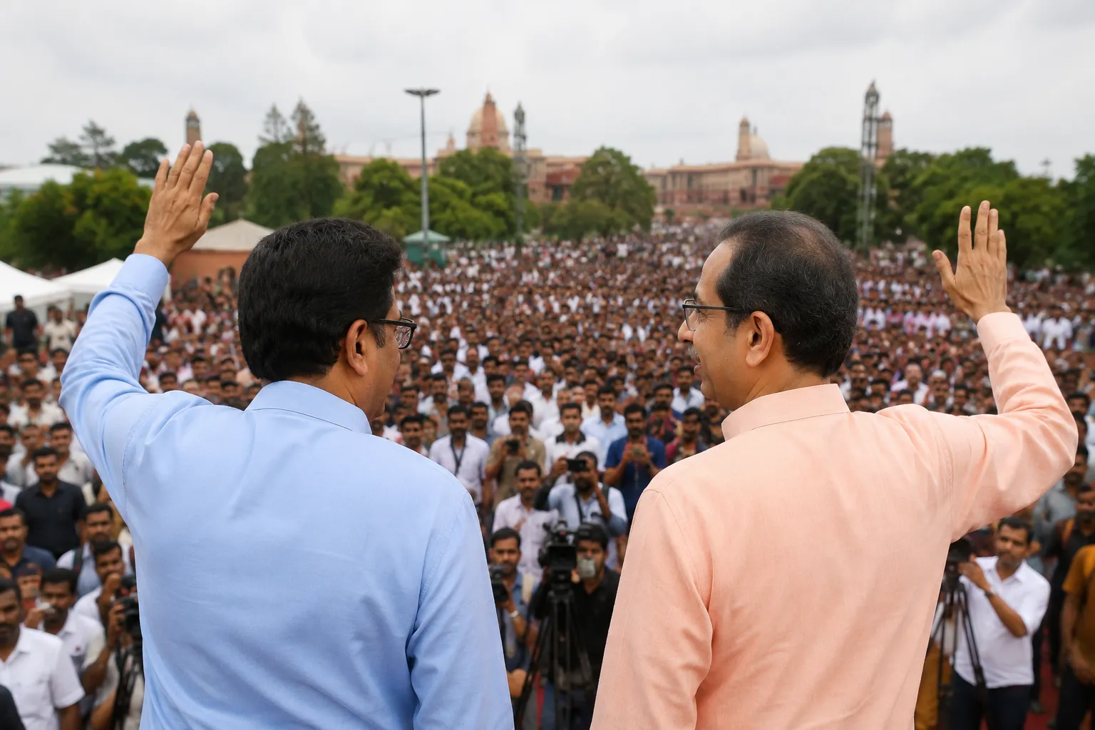 "Uddhav Thackeray Visits Jantar Mantar to Support Abhijit Dipke's Student Movement, Slams Centre Over Police Crackdown"