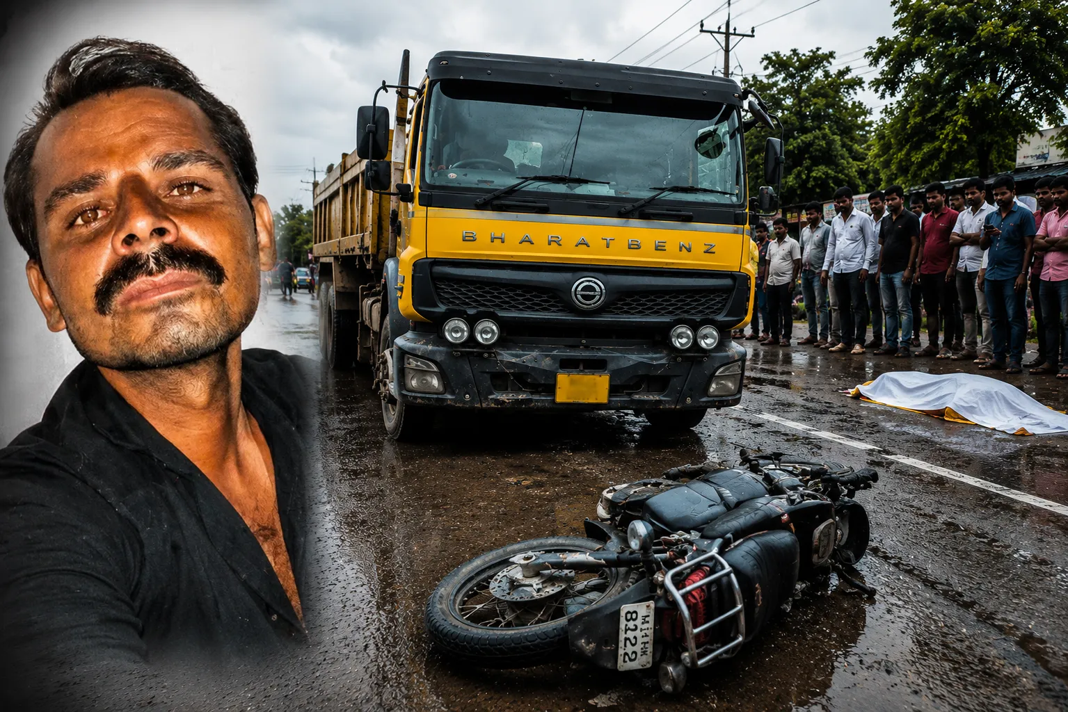 Tragic Death in Beed: Speeding Sand Tipper Crushes Young Farmer