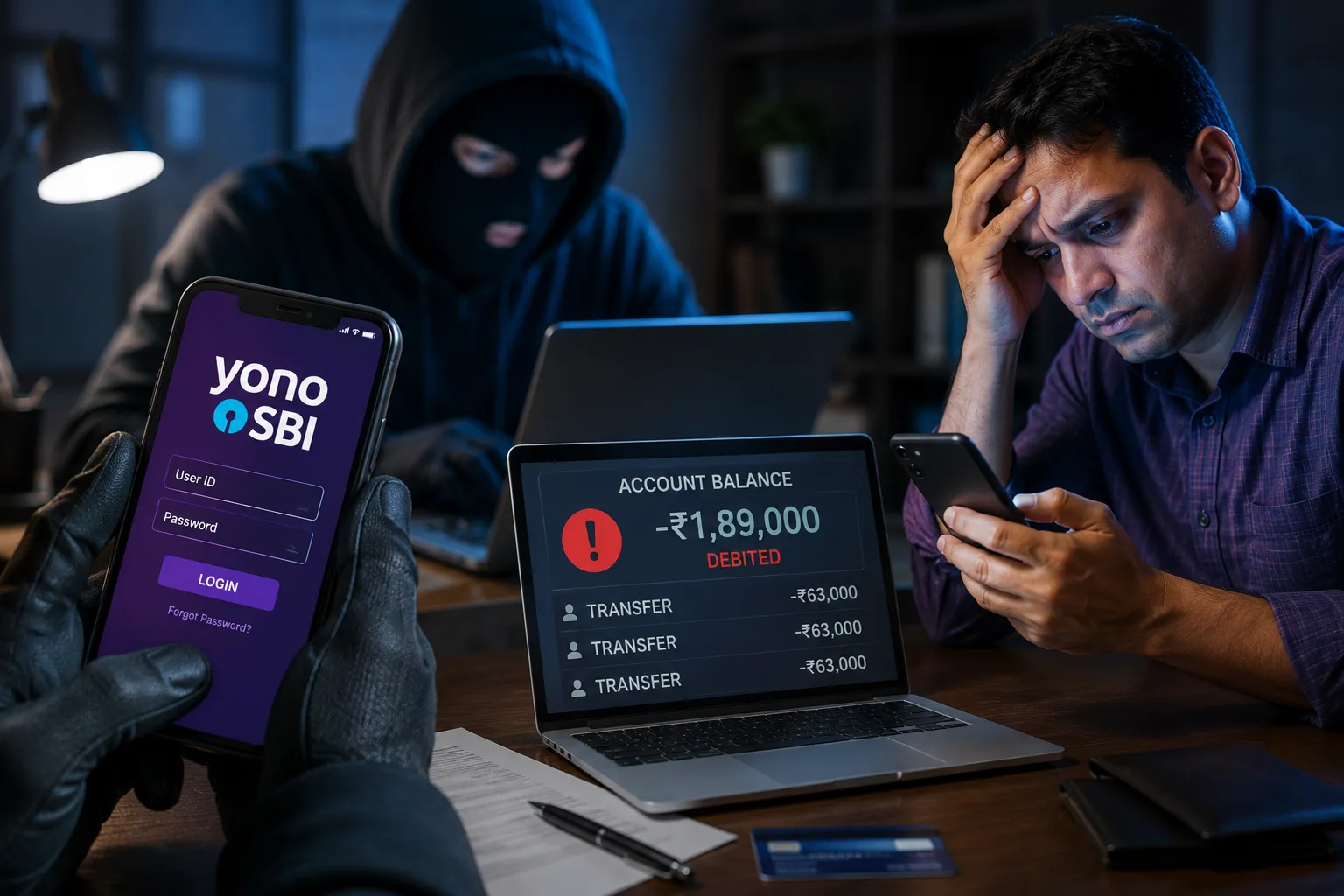 Cyber Fraud in Mumbai: Rs 1.89 Lakh Withdrawn from Citizen's Account Through Fake SBI YONO APK App via Three Consecutive Unauthorized Transactions