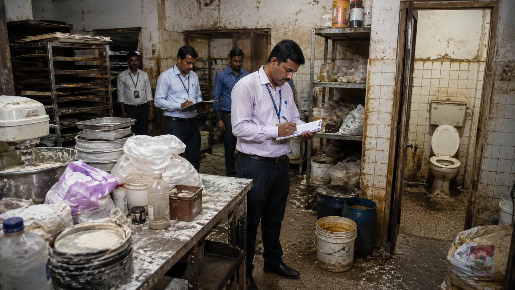 "FDA Raid on Yes Fine Bakery in Chhatrapati Sambhajinagar Uncovers Shocking Unhygienic Conditions and Fake Labeling; Food Safety License Suspended"