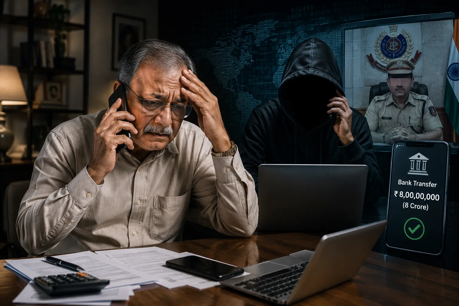 Mumbai Cyber Fraud: 73-Year-Old Businessman Swindled of ₹8 Crore Under Virtual Arrest by Fraudsters Posing as Delhi Police"