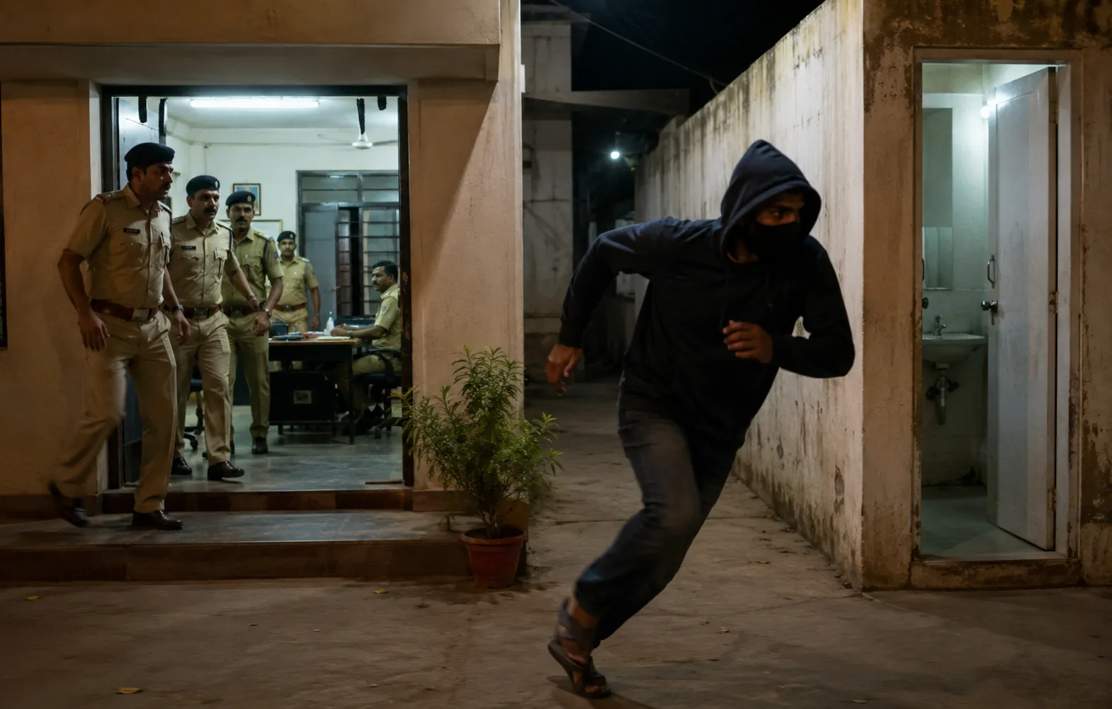 Notorious Thief Escapes from Hudkeshwar Police Station Custody While Being Taken to Toilet, Sparking Security Concerns in Nagpur"