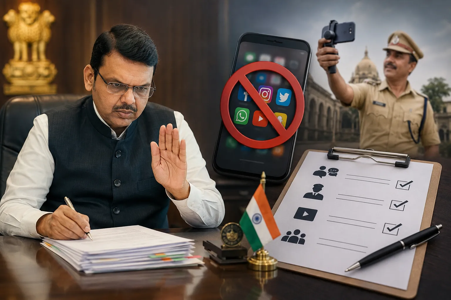 Maharashtra Government Imposes Strict Social Media Restrictions on Employees: