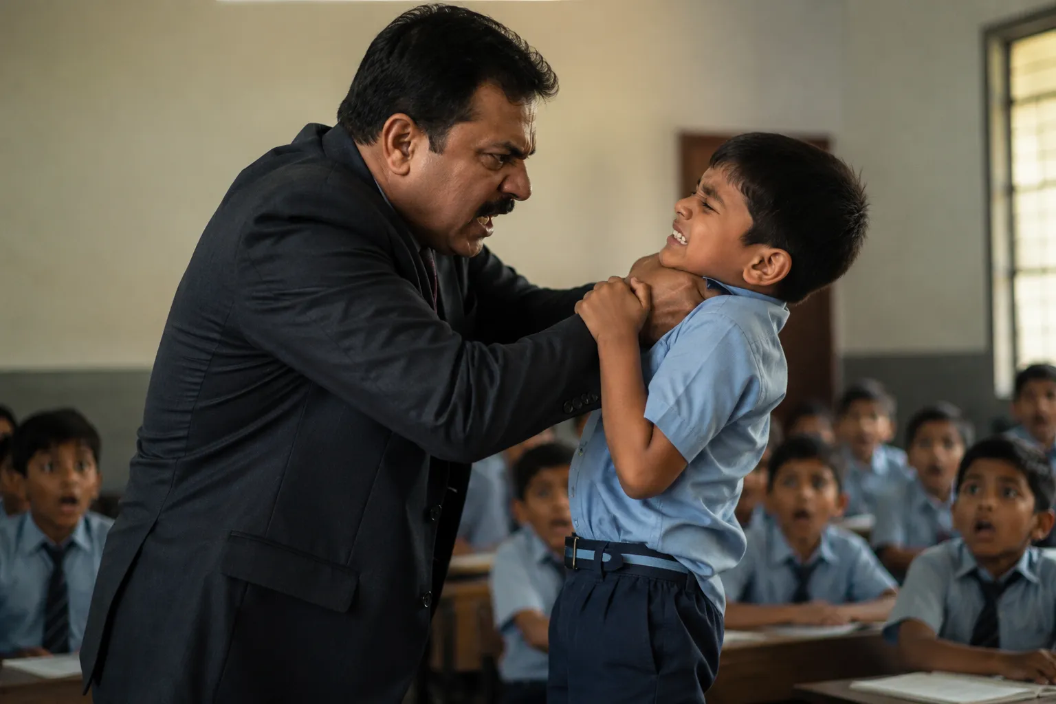 Shocking Incident in Ahilyanagar: School Principal BITES 8-Year-Old Student