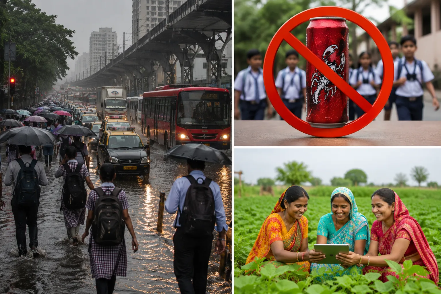 Heavy Rains Cripple Mumbai, School Bans