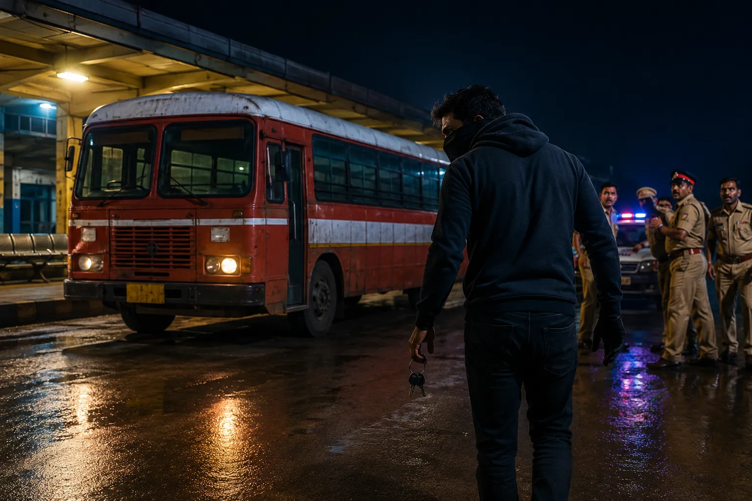 Accused Confesses to Stealing 20 Buses; Police Left Astonished