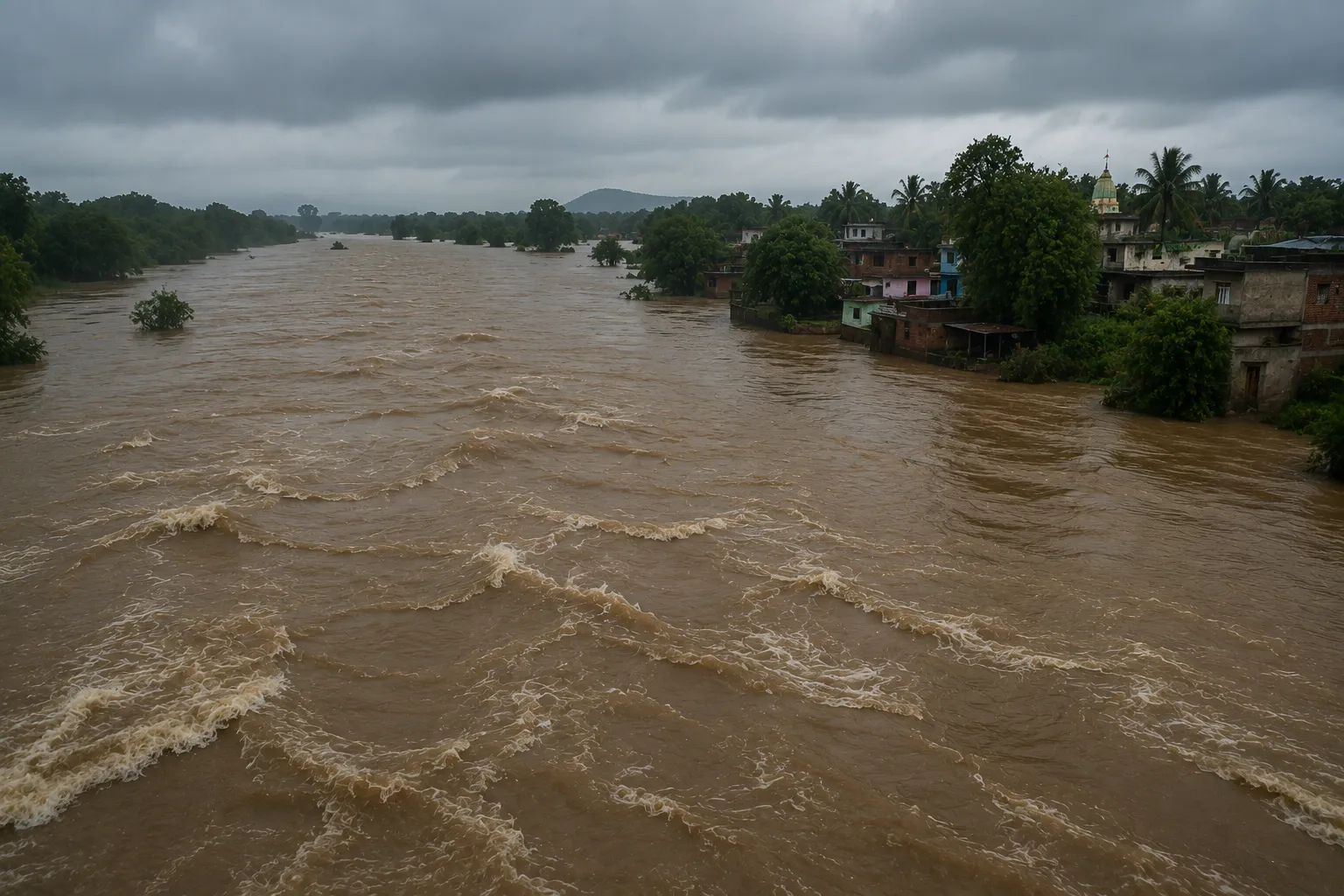Yellow Alert for Ahilyanagar: Administration Issues Warning as Bhima and Godavari River Levels Rise Due to Heavy Rains