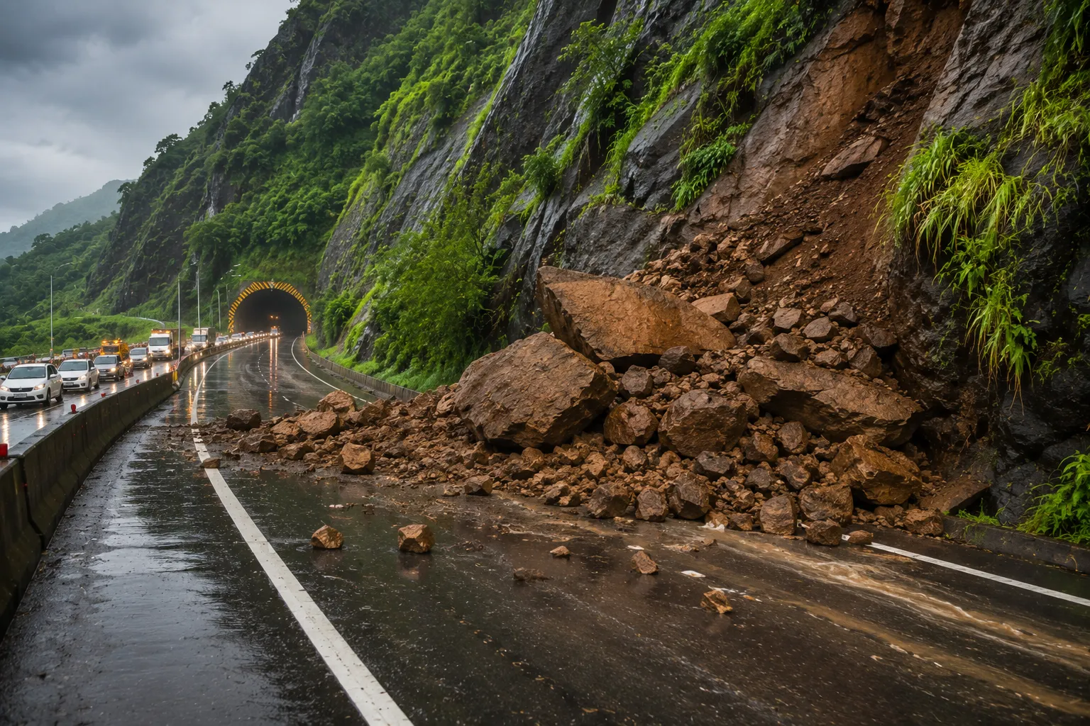 Landslide Hits Mumbai–Pune Missing Link