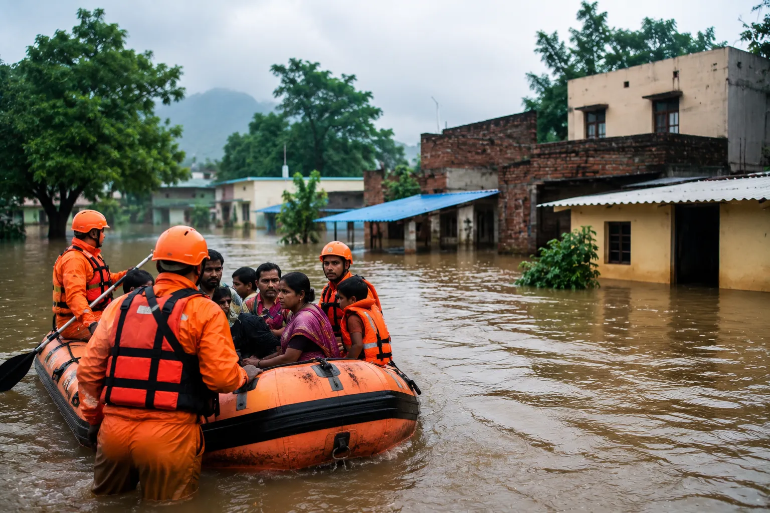 Pune Flood Fury! Homes Surrounded by Water Near Hinjawadi