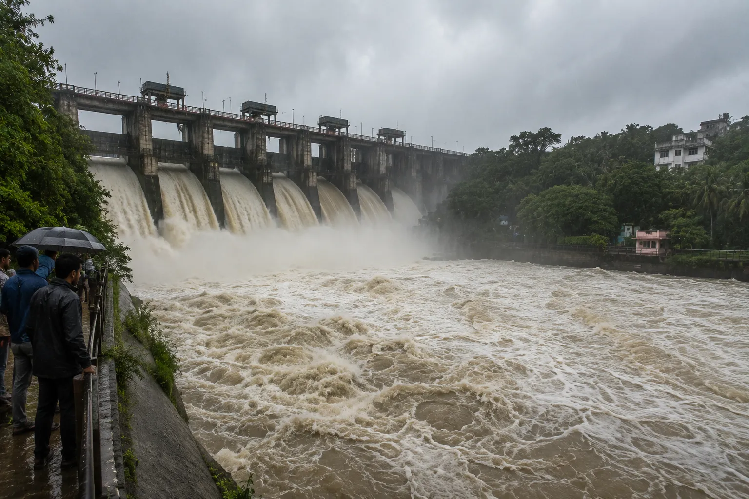 Pune Rain Alert: Water Release from Khadakwasla Dam Increased to 22,880 Cusecs; Mutha River On Flood Warning