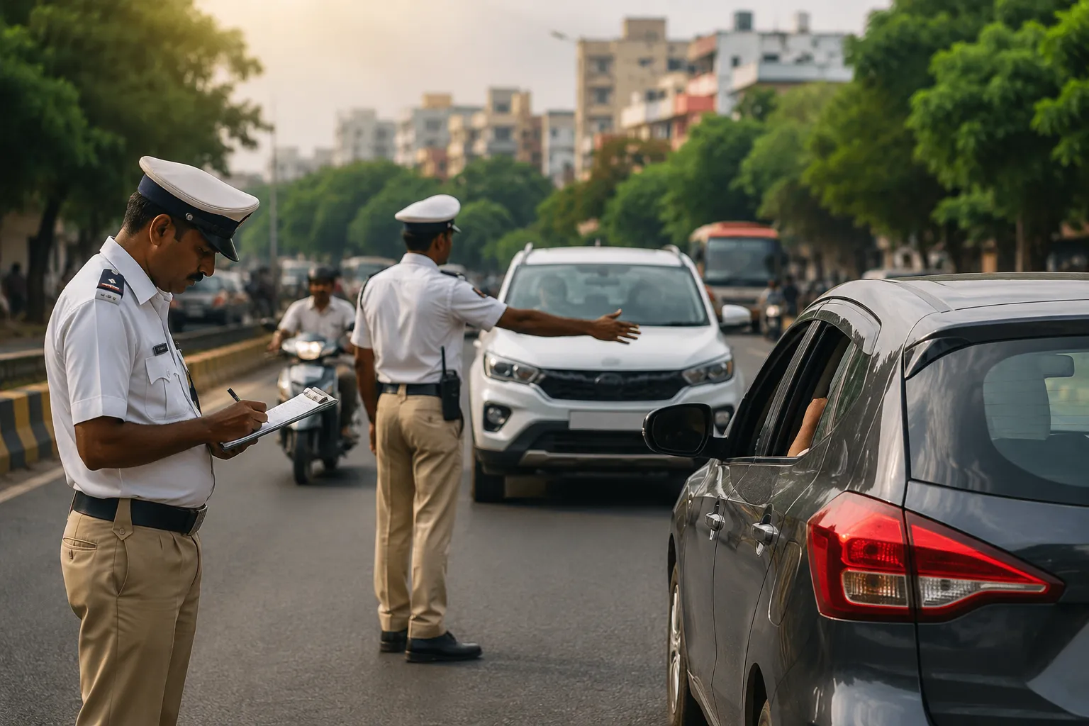 Traffic Rules Tightened! Crackdown on Vehicles Without HSRP,