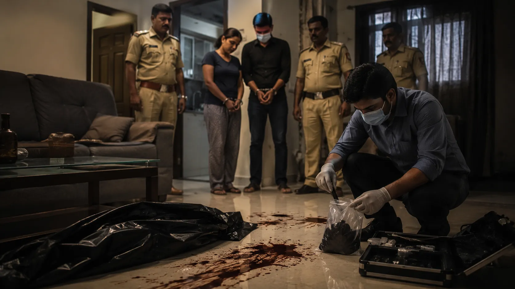Brutal Murder in Navi Mumbai: Wife Kills Husband with Lover, Chops Body into Pieces; Case Solved After 11 Months