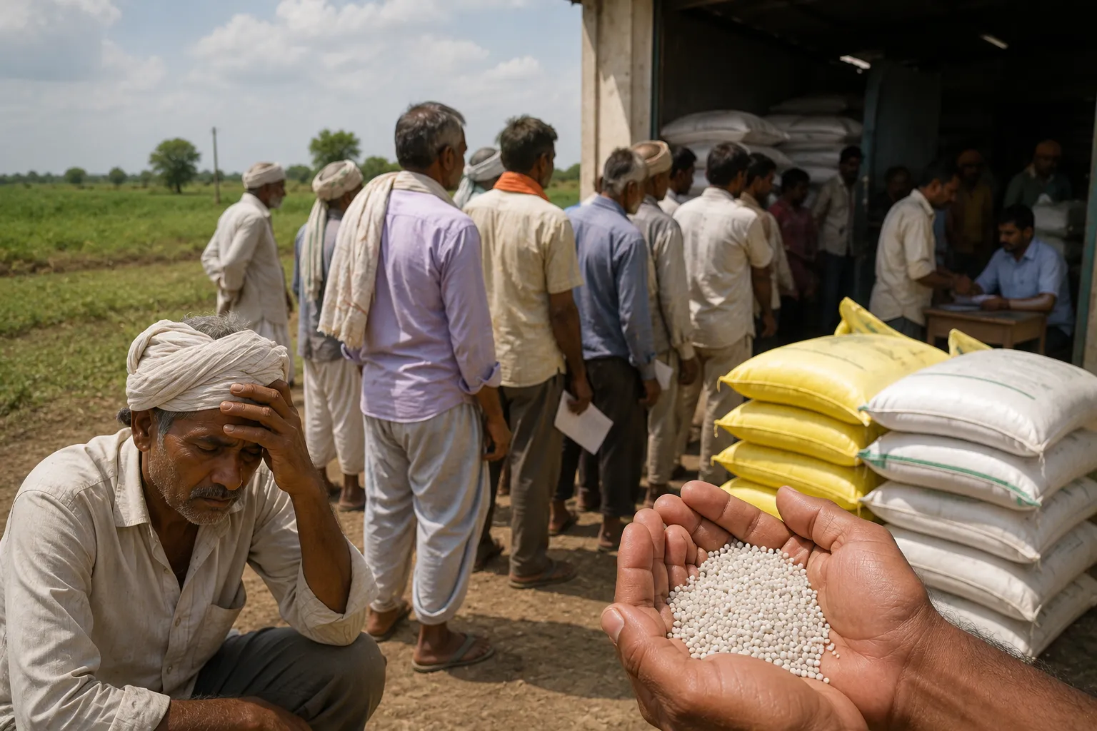 Farmers in Distress! Despite Claims of Adequate Stock