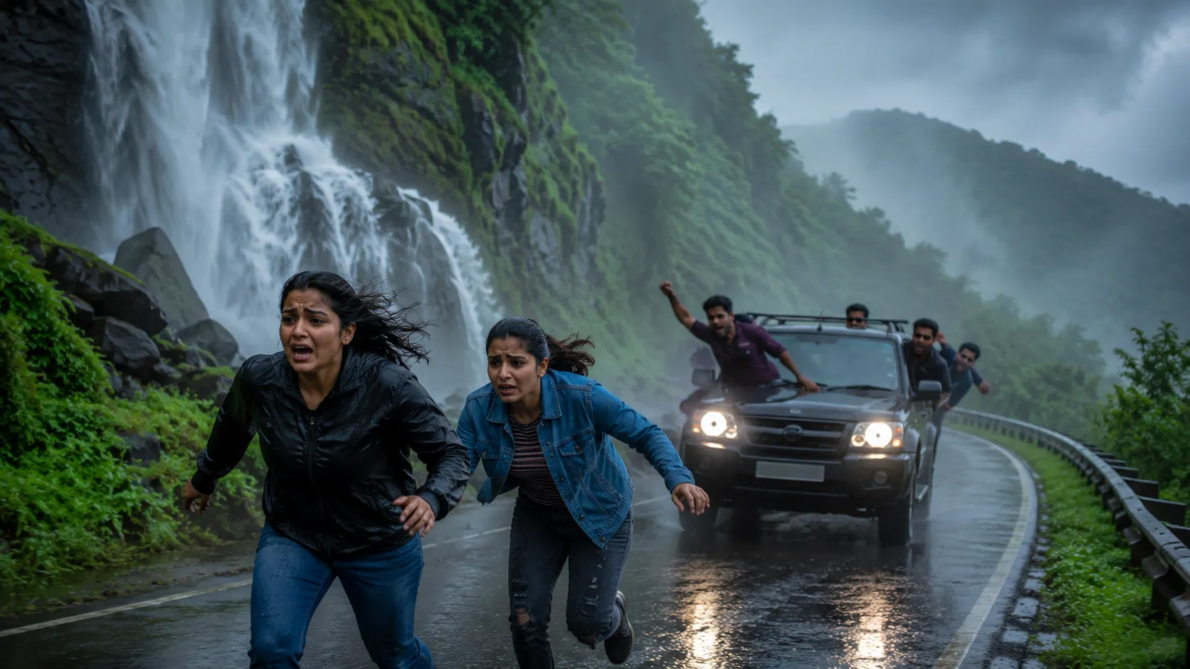 Shocking Incident at Igatpuri's Bhavli Waterfall: Tourist Family Faced Harassment, Chase, and Life-Threatening Attack by Locals.