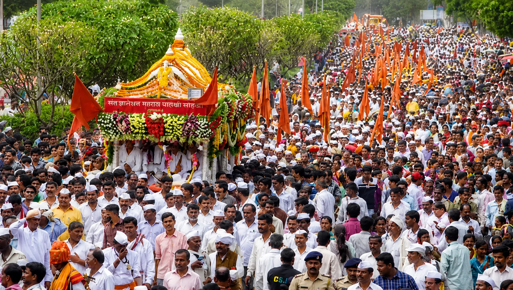 341st Ashadhi Wari: Sant Tukaram Maharaj Palkhi Begins its Historic Journey from Dehu to Pandharpur