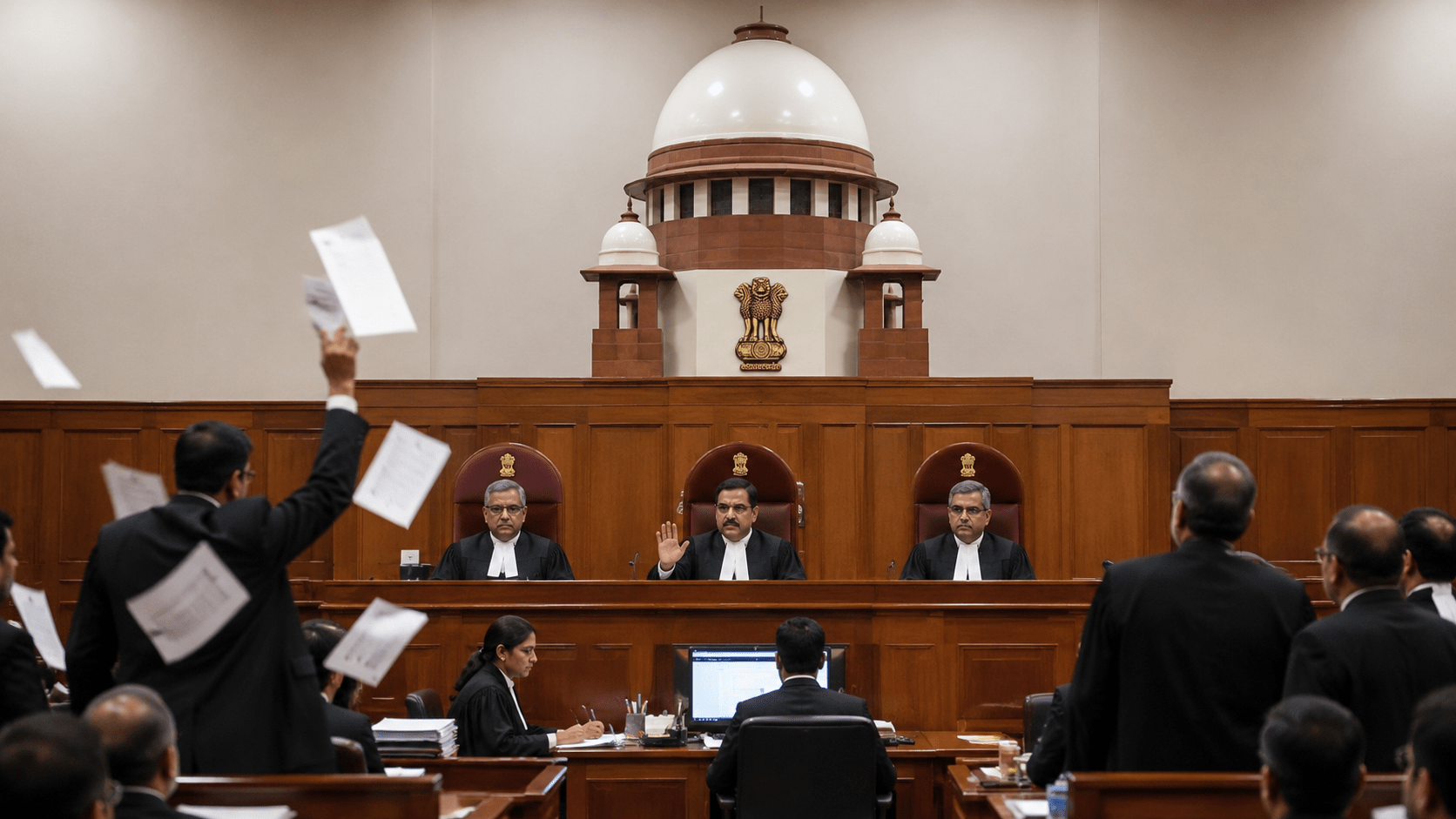 Supreme Court Disdain: Chief Justice Declines Action Against Courtoom Agitator, Labeling Chaos as Desperate Bid for 'Petty Publicity'!