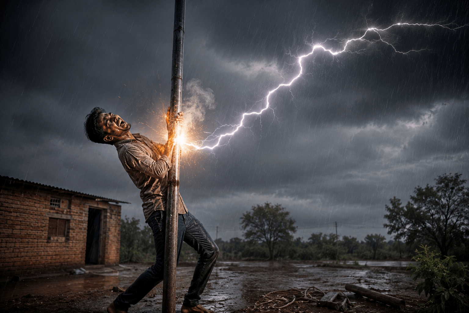 Naming Ceremony Celebration Ends in Mourning! 27-Year-Old Ritesh Battinwar Electrocuted to Death During Preparations in Degloor!