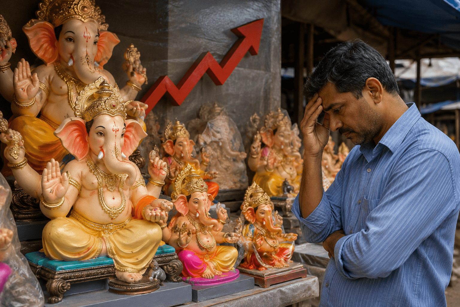 Ganesh Festival Inflation: Idol Prices to Surge by 25-30% Due to Rising Costs!