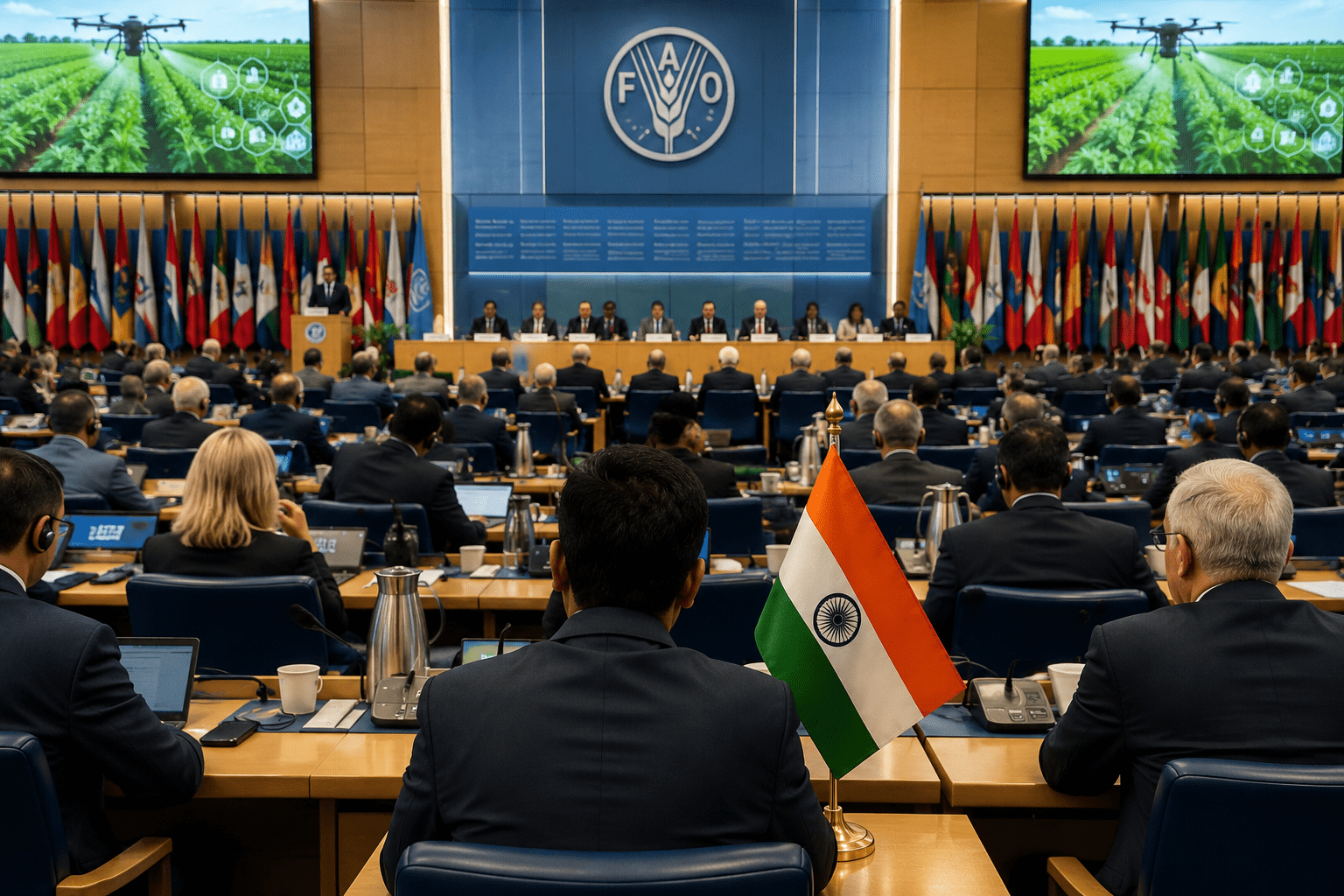 Global Recognition for Baramati! ADT's AI Agriculture Model Takes Center Stage at FAO Smart Farming Conference in Rome!